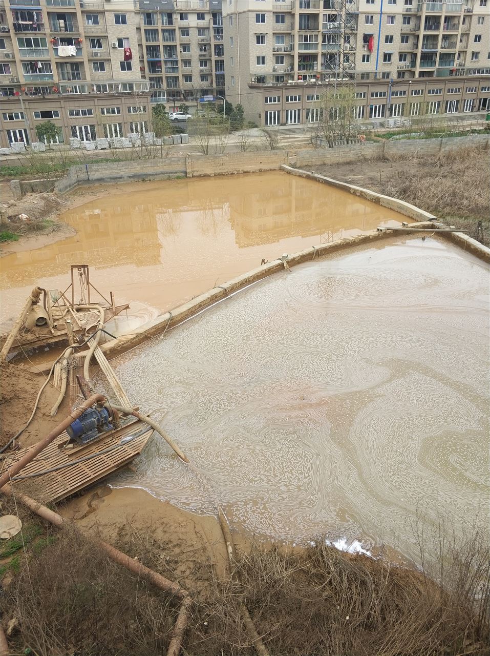 扎赉特沉淀池淤泥清理-厂区废水池淤泥清淤